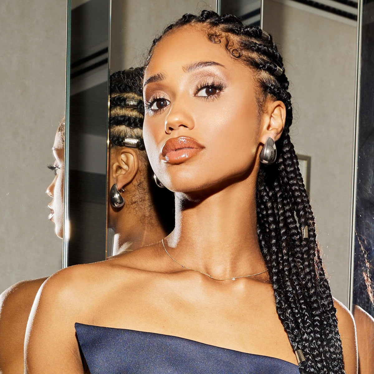 Gocce - Trend Drop Ohrringe in Silber