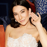 Lunatic - Edle Moon Hoop Creolen mit funkelden Kristallen - Filippa Firenze