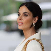 Sparkling GIGI - Edel vergoldete Kristall Creolen mit Twist - Filippa Firenze