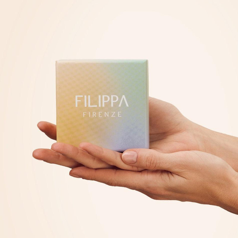 Sparkling GIGI - Edel versilberte Kristall Creolen mit Twist - Filippa Firenze