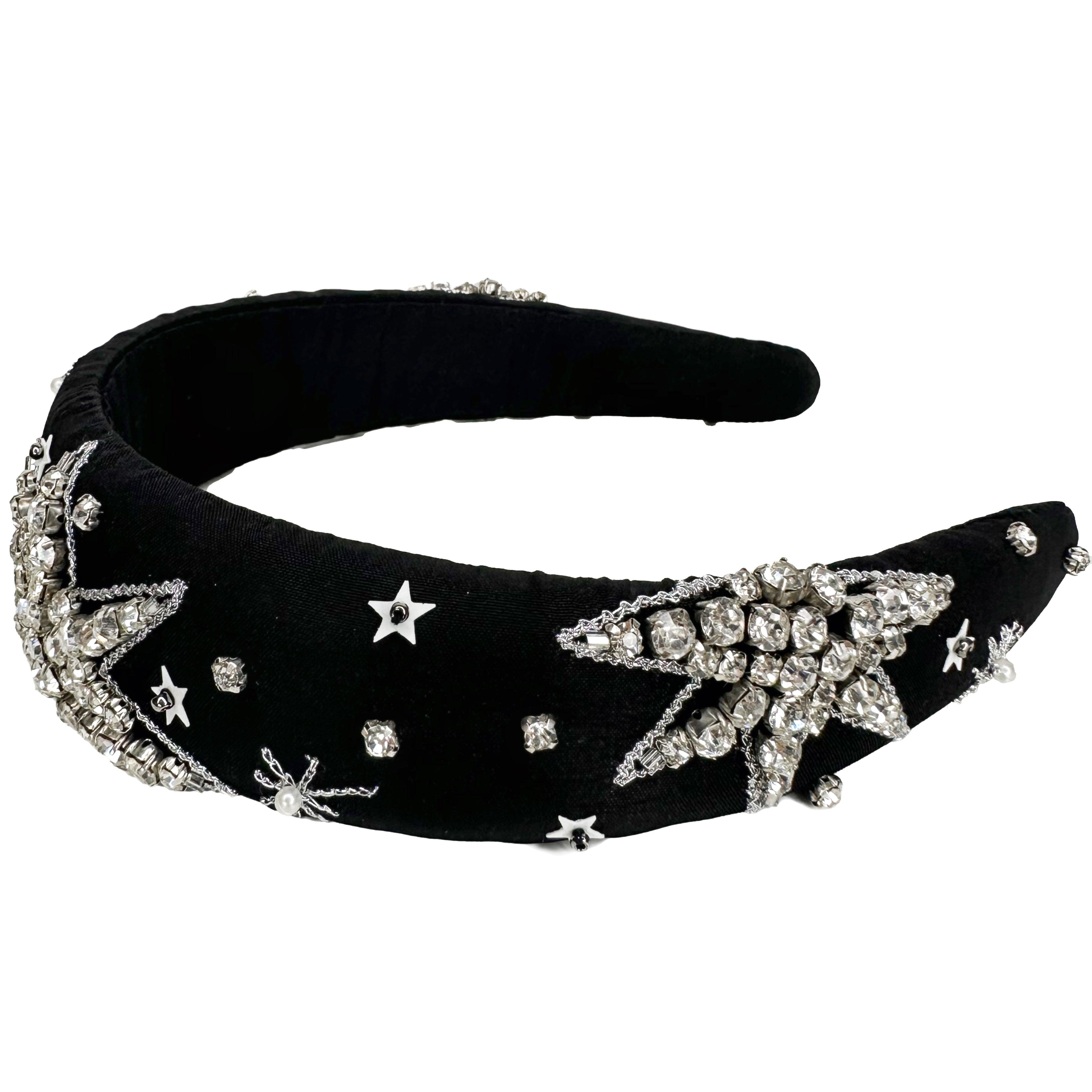 Schwarze Haarspange Mit Funkelnden Kristallen – Elegante Bananen-Spange Für Hochzeit, Party & Als Geschenk