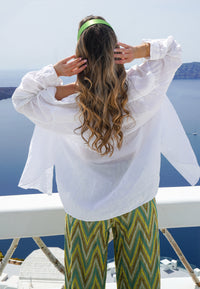 CinCin - Flacher Satin Haarreif in Limetten-Grün