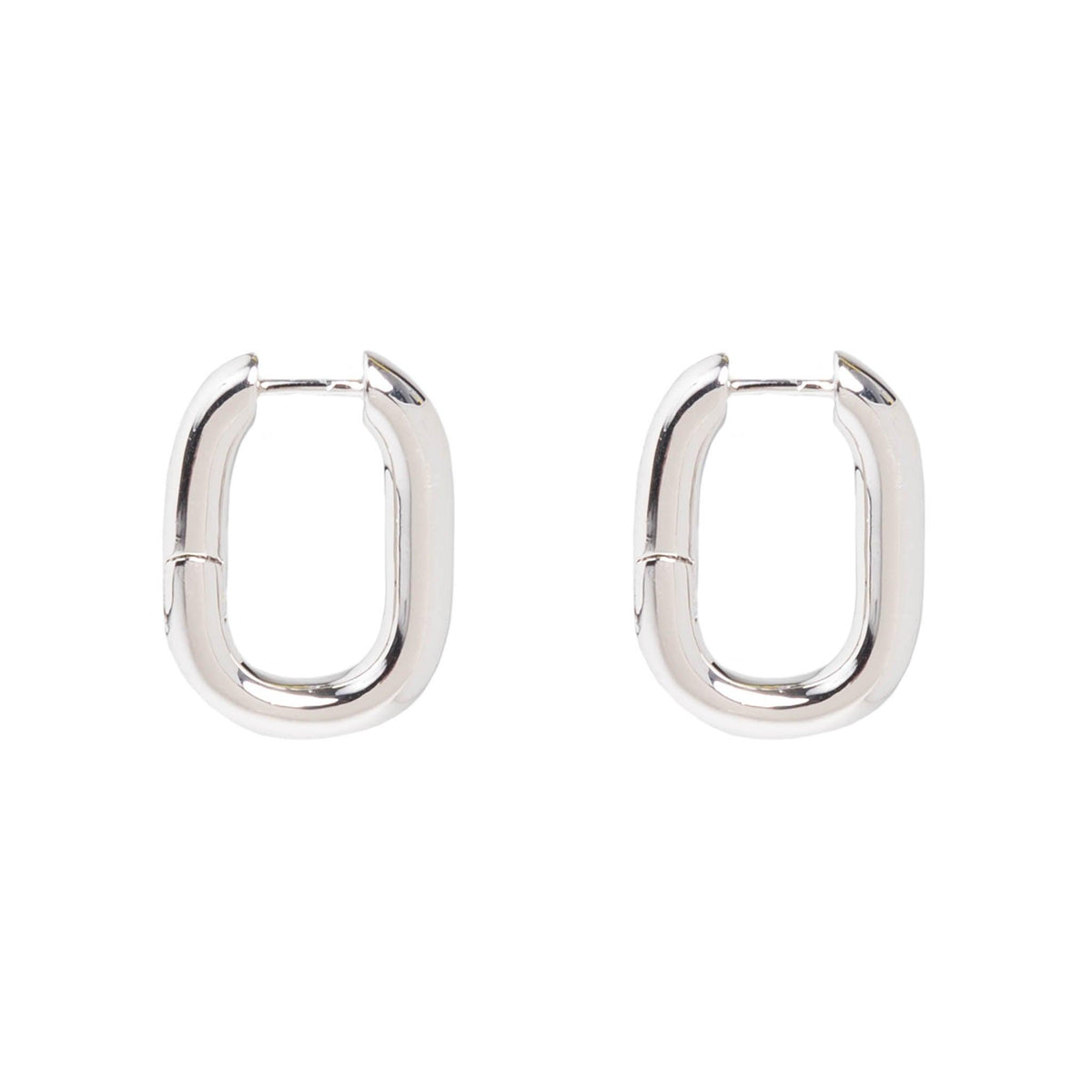 Malfy - Moderne Design Creolen in Silber - Filippa Firenze